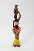 statuette femme perlée BENIN #2