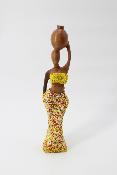 statuette femme perlée BENIN #4