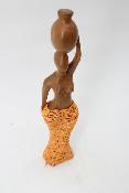 statuette femme perlée BENIN #1